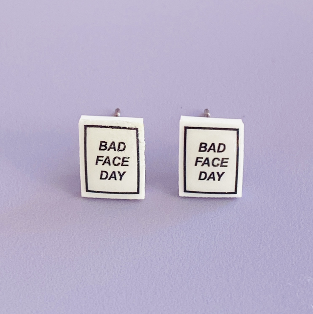 Boucles d’oreilles Bad Face Day