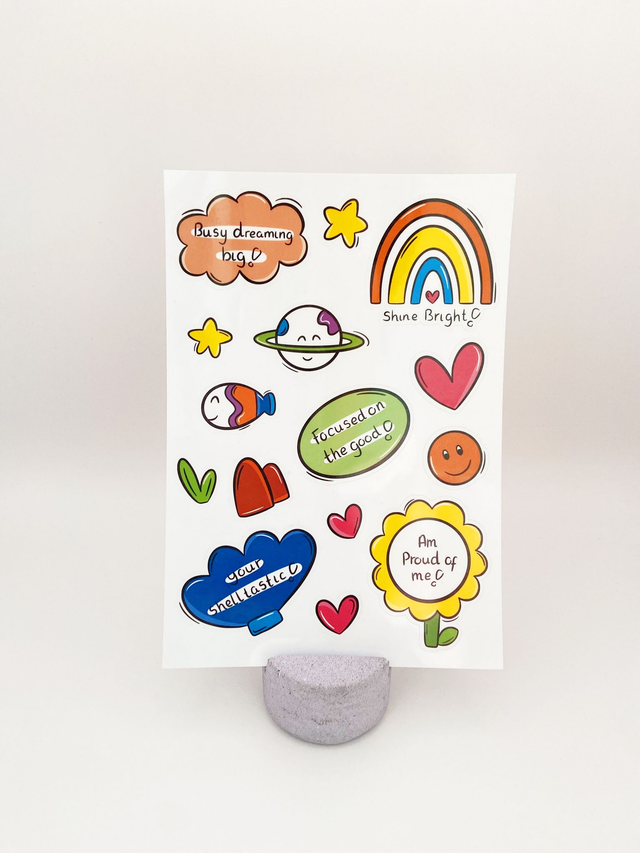 Positive sticker sheet 