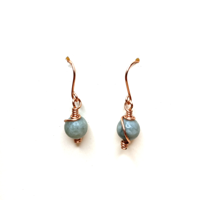 Boucle d’oreille cuivrée