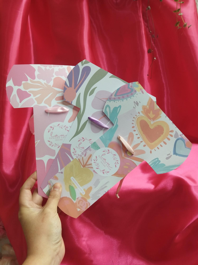 10 cajas tipo sobre + Tag 6x6 cm 