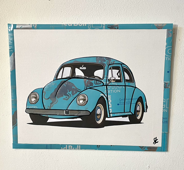 Tableau coccinelle vw vintage 