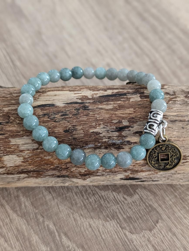 "Porte bonheur" Jade de Birmanie 6 mm