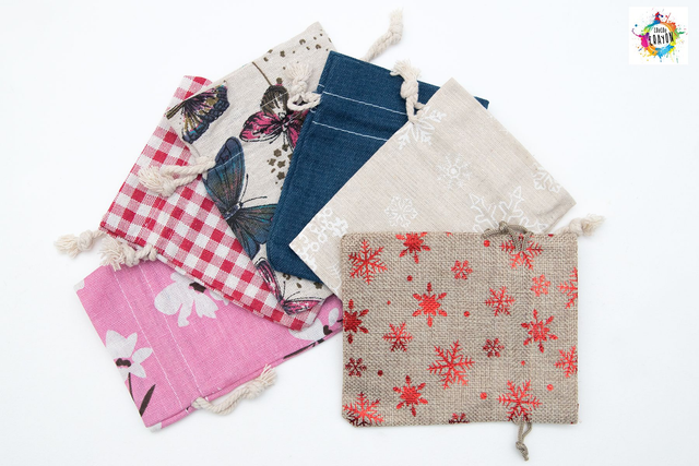 Sac Tissu pour rangement des crayons