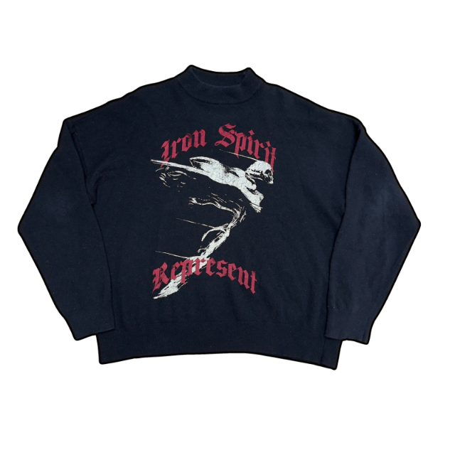 Represent Iron Spirit Knit Jumper - M
