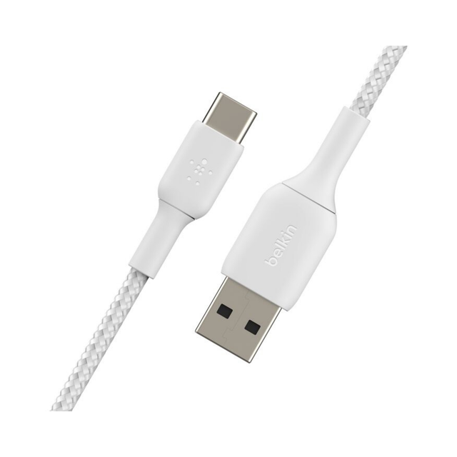 BELKIN Cavo intrecciato USB-C 1m (Bianco)