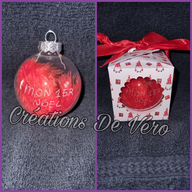 Boule de noël en verre