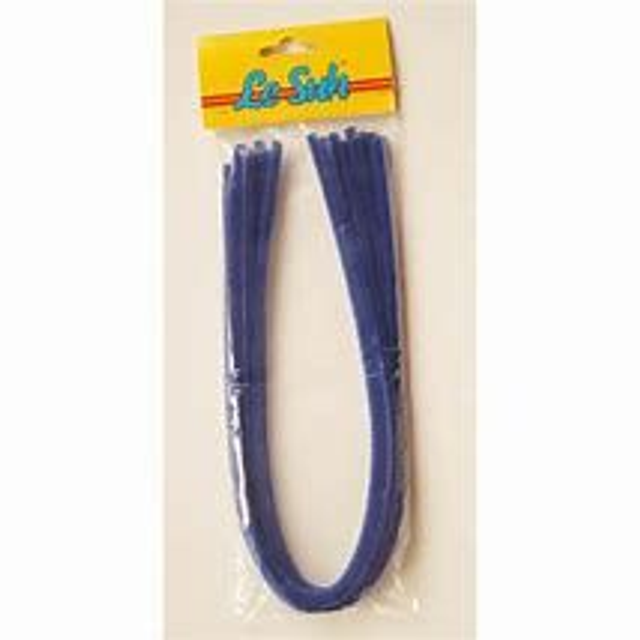 Pijpenragers / chenilledraad blauw (472036)