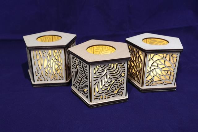 Pentaphores élégants en bois 