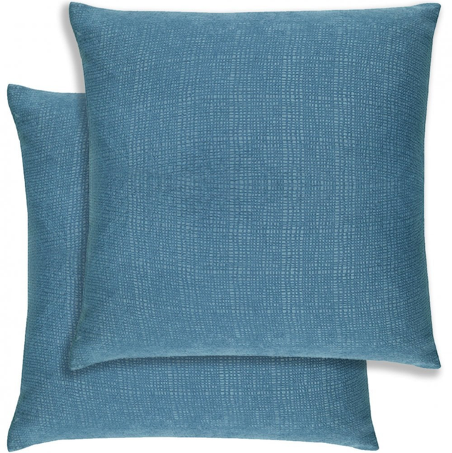 Enhanced Living Pair of Matrix Teal Cushion Covers - Cases Only