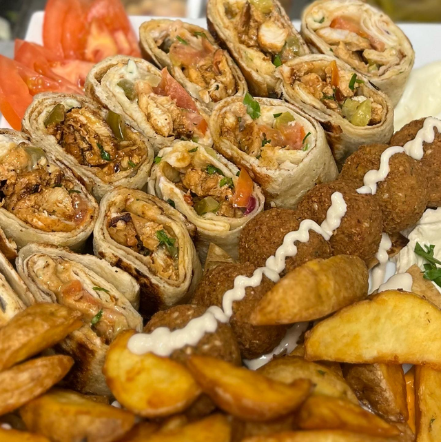 Schawarma teller Hänchenشاورما. صحن 