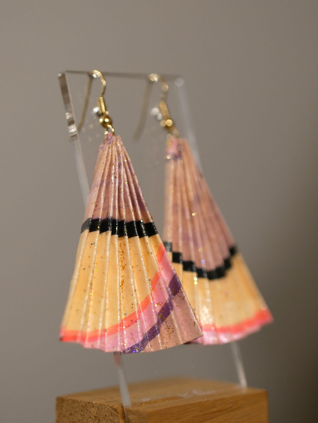 Parchemins crème paillettes