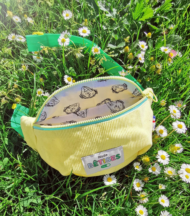 Banane BILLY velour jaune 