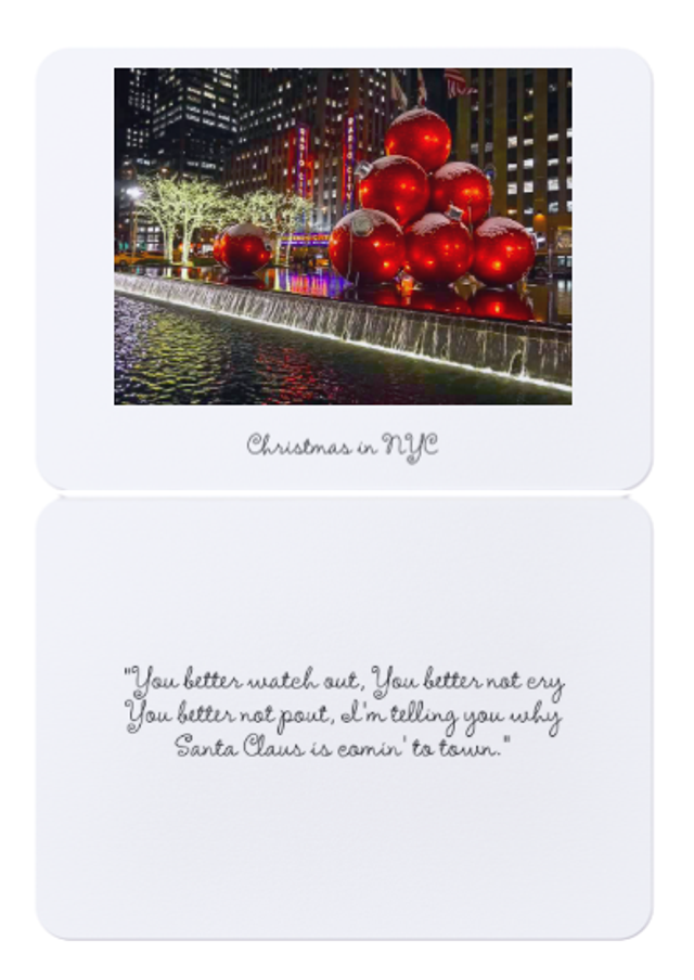 4 Variety pack luxury Christmas Cards