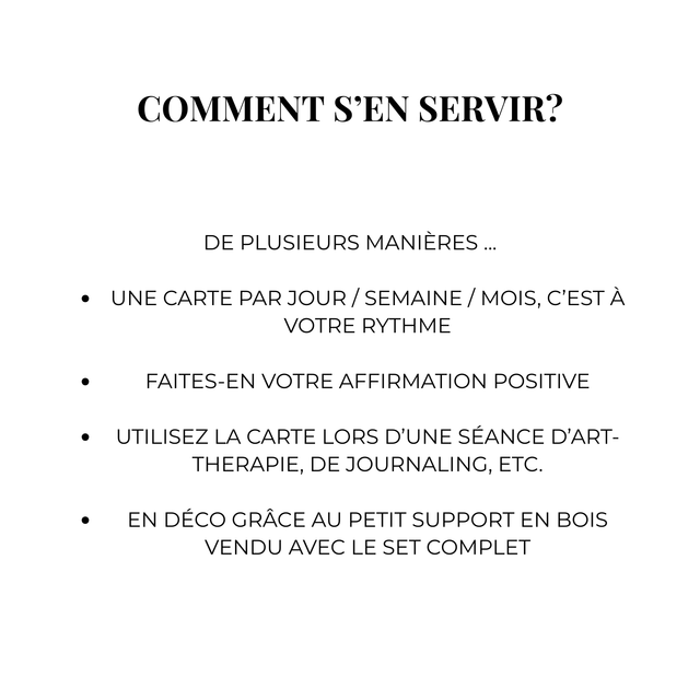 Set de cartes positives « Mes jolies affirmations de Maman »