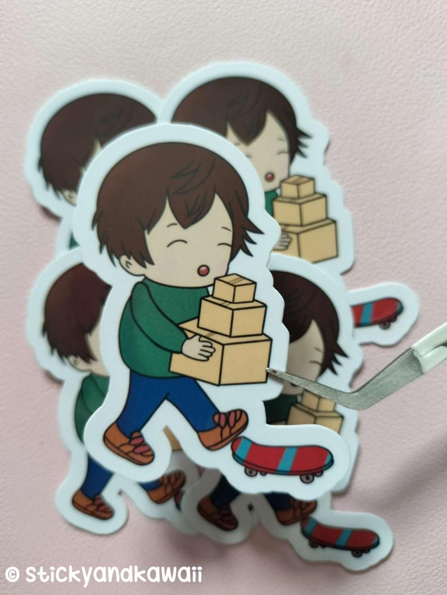 John et ses cartons