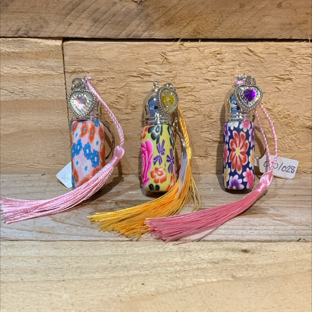 Roller Ball Perfume Bottle Keychain 