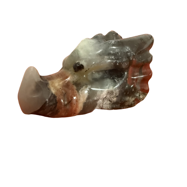 Figurine Dragon ~ Jaspe Héliotrope