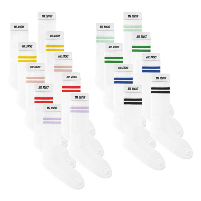 MR Socks Tennisscoken, bedruckt mit Logo