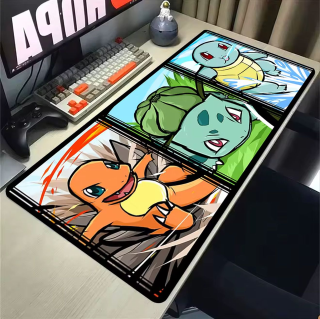 Tapis d'ordinateur les  trois starters Pokemon 