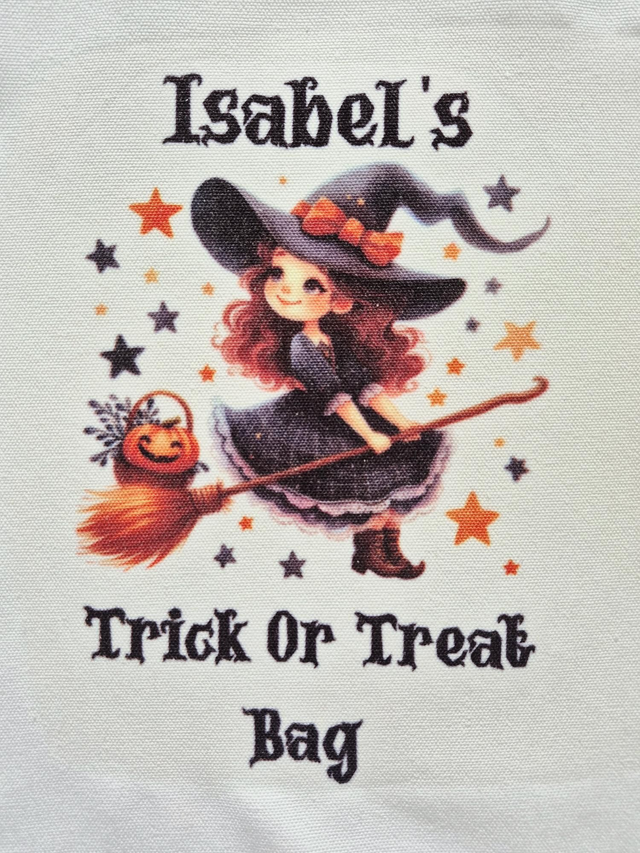 Halloween Witch Personalised Tote Bag