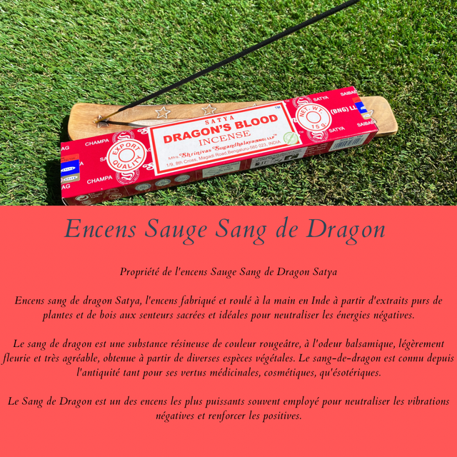 Encens Satya Sauge Sang de Dragon