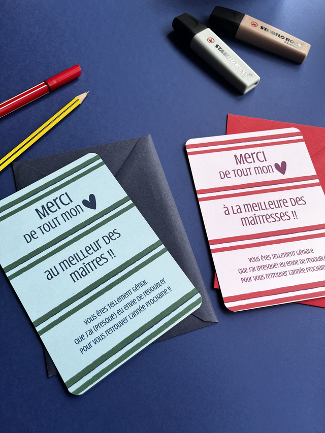 Carte de vœux &quot;J&#039;ai presque eu envie de redoubler&quot;