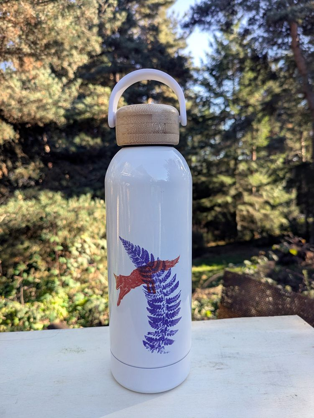 Gourde renard Lino et fougère