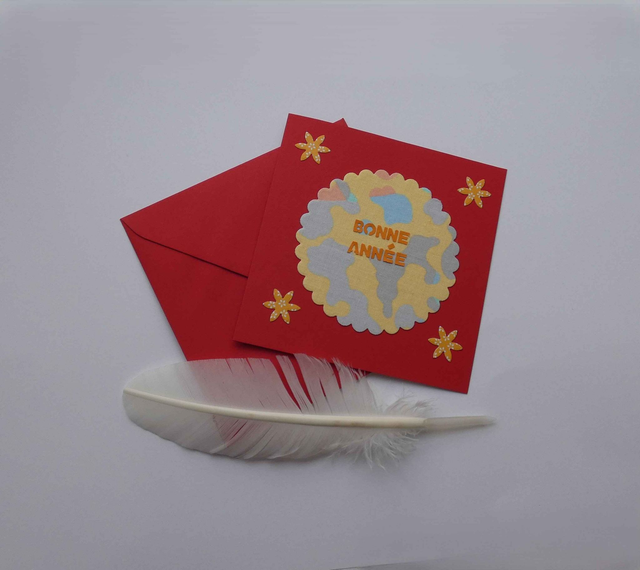 Bonne année en rouge