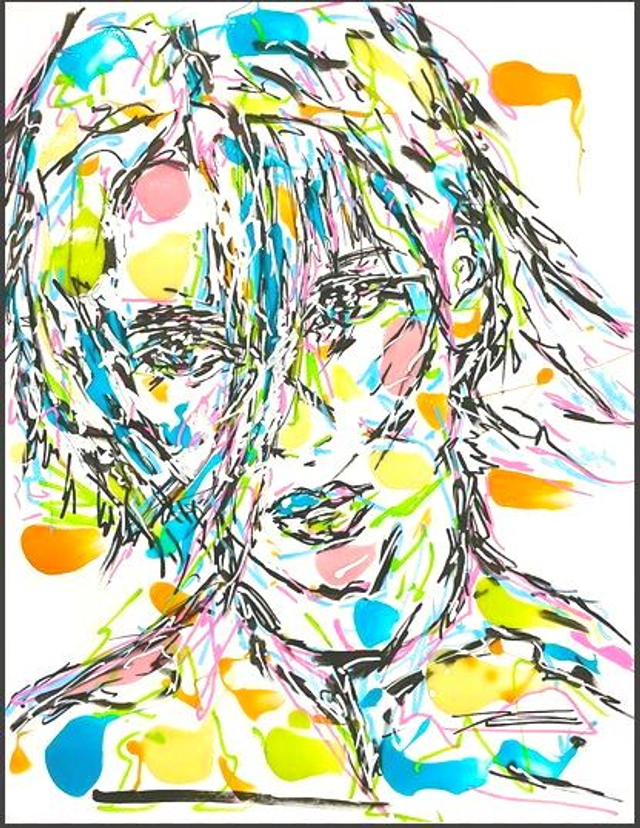 Oeuvre sur papier - Fille ou Garçon ?  - 50x65cm