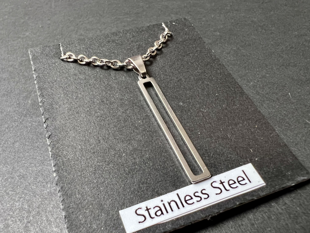 Rectangle Necklace | Stainless Steel
