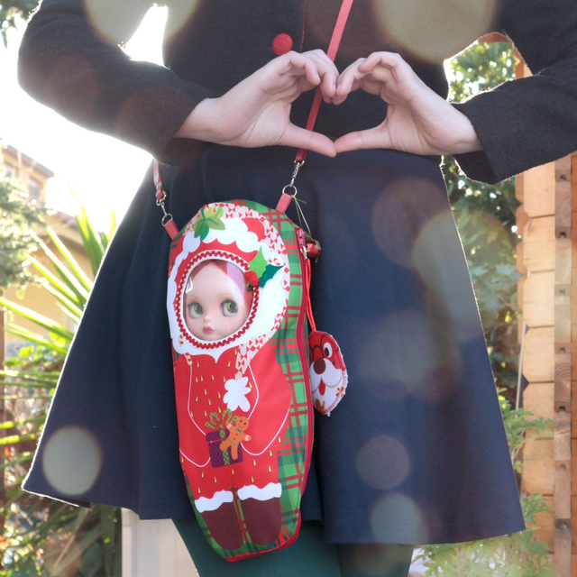 Blythe doll carrier bag Frutoso Santa Berry