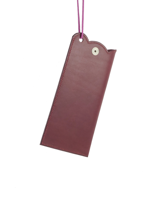 Etui à Lunettes avec cordon MEGANE Bordeaux Clair
