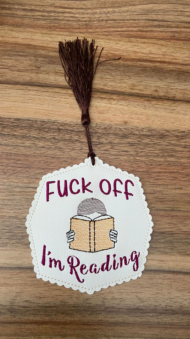 Bookmark for Book Lovers (Rude) with matching tassel
