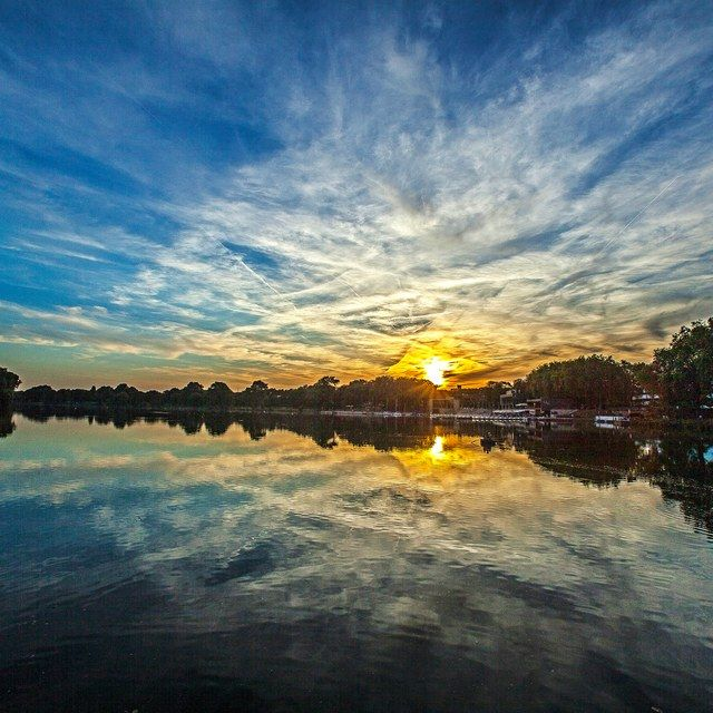 Wolkenhimmel über dem Aasee
