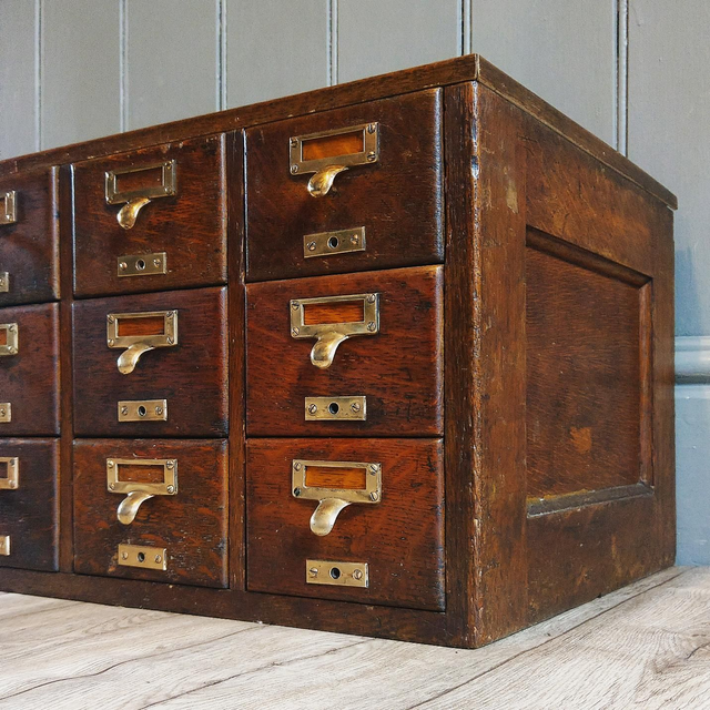 Oak Library Drawers SOLD! 