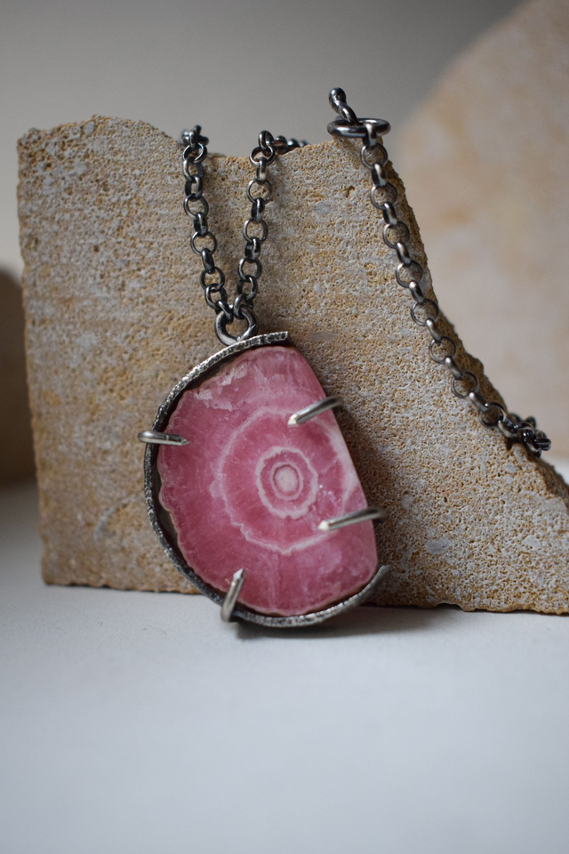 Pendentif Rodochrosite