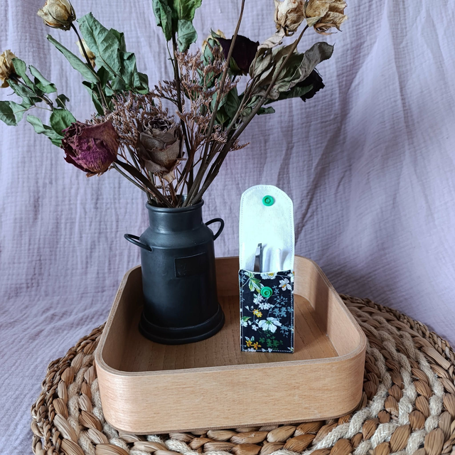 Petite Pochette Champ Fleurs Fines