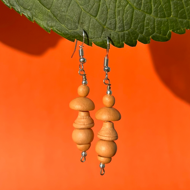 Brinco Cogumelo Médio Prata 