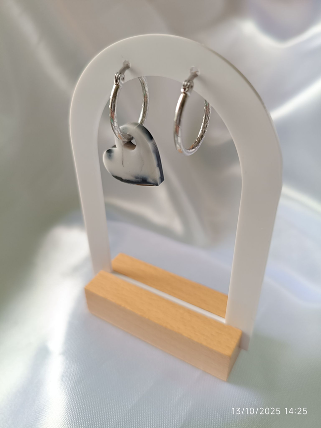 Créole argenté ciselé 