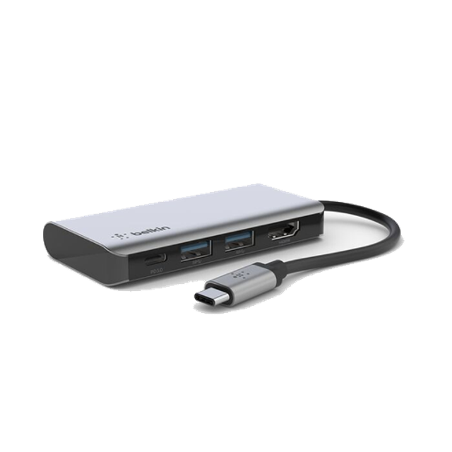 BELKIN Adaptateur USB-C Multiport + Recharge 4en1 100W A