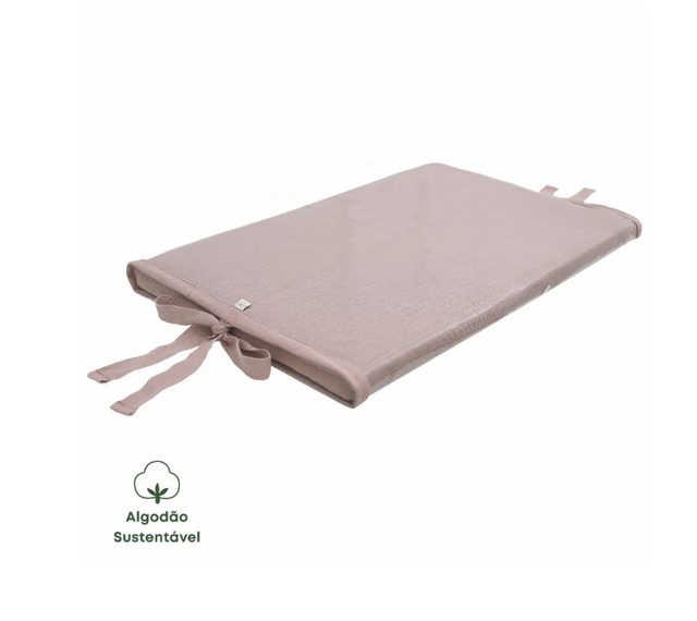 Trocador Para Bebê Tricot Algodão Meia Malha Rosa Velho