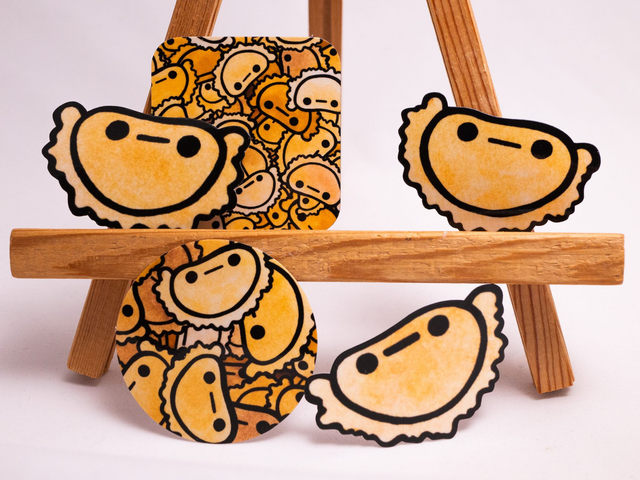 Naklejka PIEROGI winylowa wlepa z pierogami