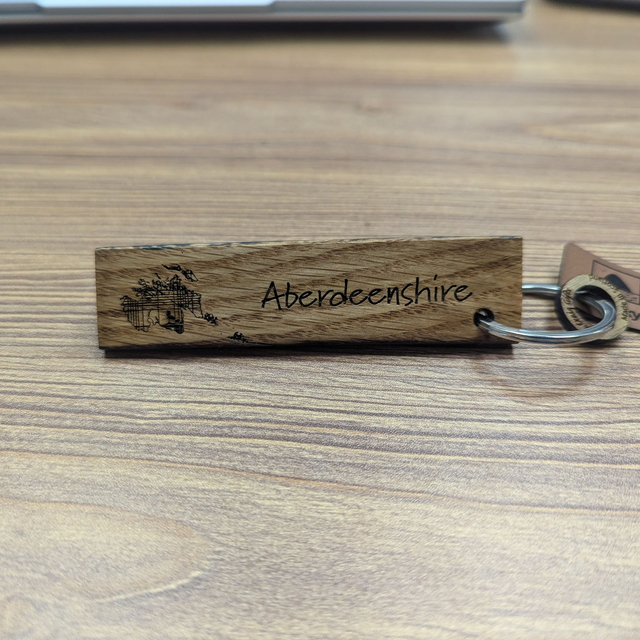 Whisky Barrel Key Ring - Map