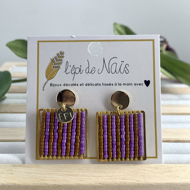 Boucles d'oreilles - Rayures - Variantes