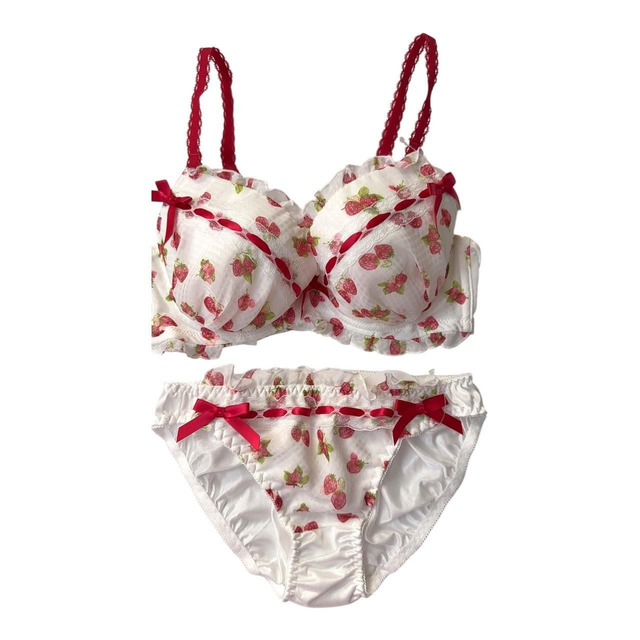 Strawberry Princess Japanese Bra + Underwear Set UK 30D
