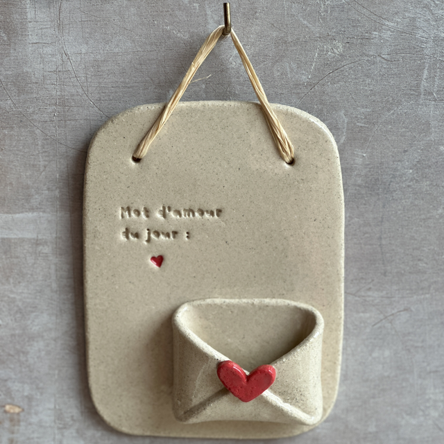 Porte mot d’amour du jour