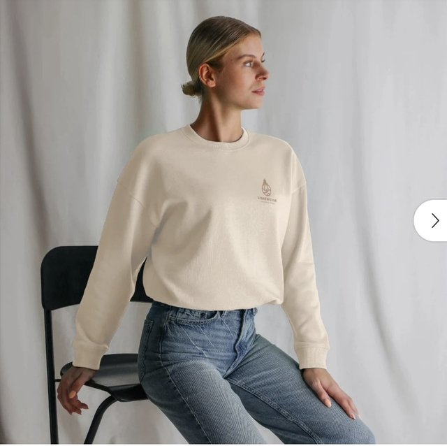 Ladies Organic Cotton Oversize Sweatshirt - Oat