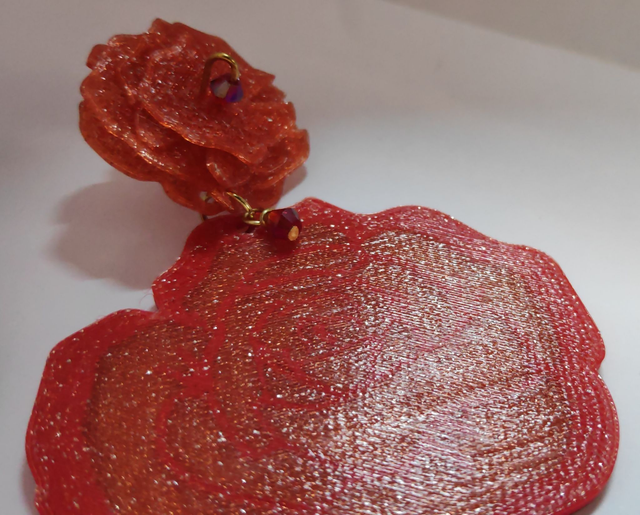 Pendientes "La Vie en Rose Velvet"