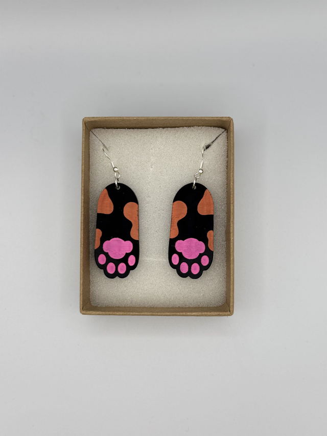 Boucles d’Oreilles « Patte de Chat »