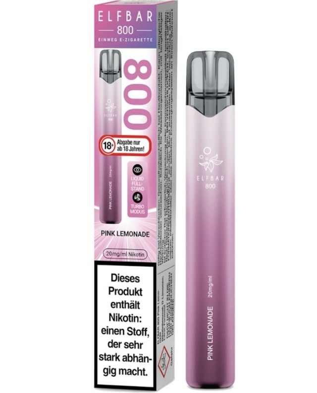 ELFBAR 800 Einweg E-Zigarette – Pink Lemonade | 20 mg